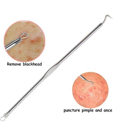 Acne Needle Stainless Steel Comedone Acne Blackhead Remover Needles Pimple Blemish Black Dots Skin Face Care Tools Clip Spoon Kit (Color : Peach) - Buy Online on GoSupps.com