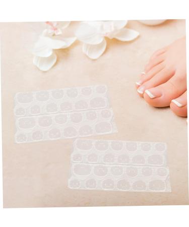 Gogogmee 50 Sheets Self-Adhesive Toe Nail Stickers with Strong Jelly Gel Glue Waterproof Press Nail Tabs for Women for DIY Manicure Artificial Nails Easy Application Long Lasting - Buy Online on GoSupps.com