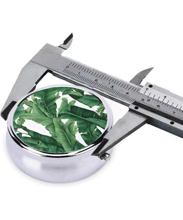 Buy Tropical Banana Palm Leaf Mini Round Pill Box - 3 Compartment Travel Organizer for Home & Office - Buy Online on GoSupps.com