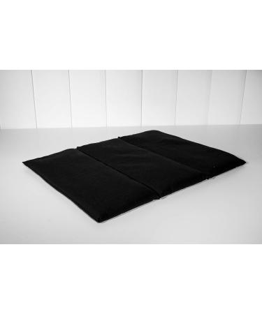 Buy Large 40x30cm Black Rapeseed Pillow - 3-Chamber Heat Pad Grain Pillow - Ideal for Relaxation & Comfort | International Shipping Available - Buy Online on GoSupps.com