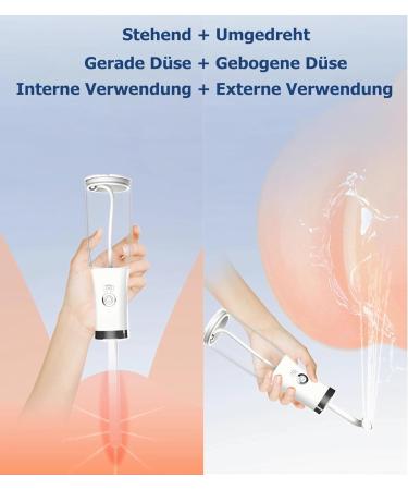 Portable Electric Buttocks Shower - 400ml IPX7 Waterproof Intimate Bidet for Men & Women - Eco-Friendly 2 Nozzles Paper-Saving Solution - Buy Online on GoSupps.com