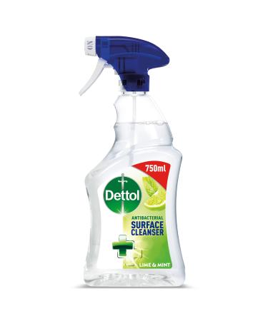 Dettol Antibacterial Surface Cleaning Spray Lime and Mint 750 ml (Pack of 1) (Packaging May Vary)
