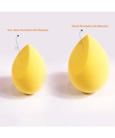 Buy Euduq 8-Piece Makeup Sponge Set - Beauty Blender for Liquid Foundation & Powder (Yellow) | Best Quality Cosmetics Sponges for Flawless Finish - Buy Online on GoSupps.com