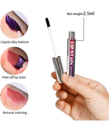 Peel Off Lip Tint 3 Colors Detachable Lip Liner Long Lasting Waterproof Matte Lip Gloss Liquid Lipstick Pigmented Lip Pencil Multicolore 1 unit (Lot de 3) - Buy Online on GoSupps.com