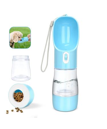 madeking Dog Water Bottle Portable Pet Water Bottle Leak Proof Dog Water Dispenser and Food, Lightweight Dog Travel Water Bottle Bowl for Walking and Trave bule