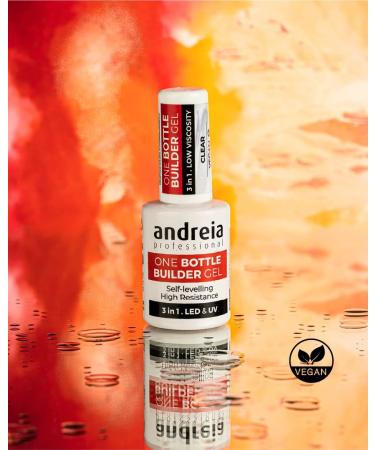 Andreia Professional Nail Structure - 3-Phase 3-in-1 Low Viscosity Builder Gel - LED & UV - Self-Leveling Clear 14ml - International Shipping Available - Buy Online on GoSupps.com