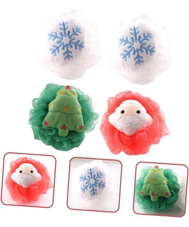 4pcs Exfoliating Bath Balls - Kids Bath Loofah Sponges & Shower Scrubbers for Skin Cleaning | International Shipping Available - Buy Online on GoSupps.com