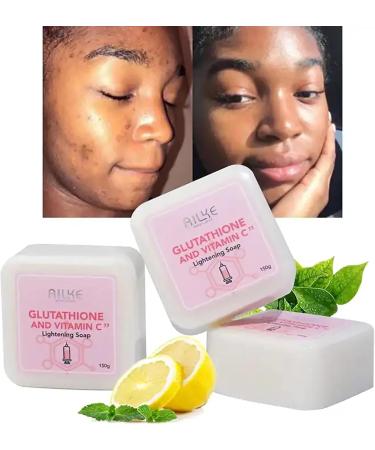 AILKE BOOST LUSTER AILKE Luminous Soap with Vitamin C and Glutathione Skin Glowing Cleansing Oil Regulation Smooth Skin Dark Spot Removal Soap Bar for Face and Body 150 g Pack of 1 1 copy - Buy Online on GoSupps.com