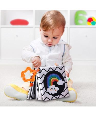 NIKTULE Newborn Mirror Tummy Time Toy | Baby Discovery Spiegel with Fabric Books & Crib Bells for 0-12 Months International Shipping Available - Buy Online on GoSupps.com