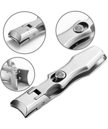UNbit Nail Clipper Self Locking Stainless Steel Nail Clippers with Splash Proof Cover Trimmer Pedicure Care Nail Clippers Professional Nailclippers - Buy Online on GoSupps.com