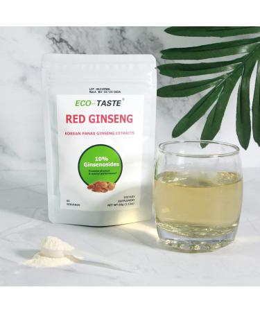 ECO-TASTE Korean Red Ginseng Root Extract Powder 60g - 10% Ginsenosides - Buy Online on GoSupps.com