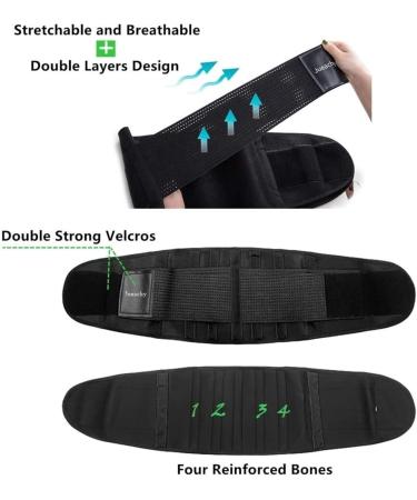 Back Brace Lumbar Support Back Brace Waist Decompression Belt Spine Breathable Lumbar Support Corset Waist Belt(Pink XX-Large) XX-Large Pink - Buy Online on GoSupps.com