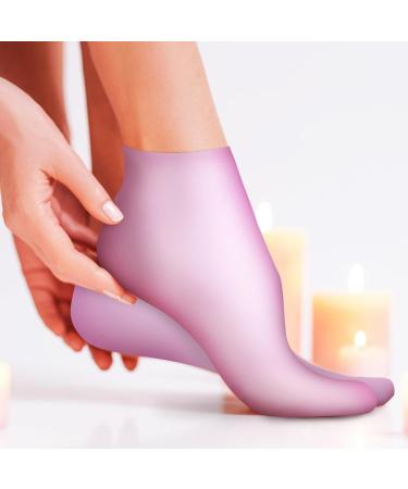 Healeved Moisturizing Gloves and Socks Set 2 Pairs Soft Silicone Gloves and Socks Gel Spa Hydrating Gloves Moisturizing Therapys Sock for Repairing Dry Cracked Hands Feet - Buy Online on GoSupps.com