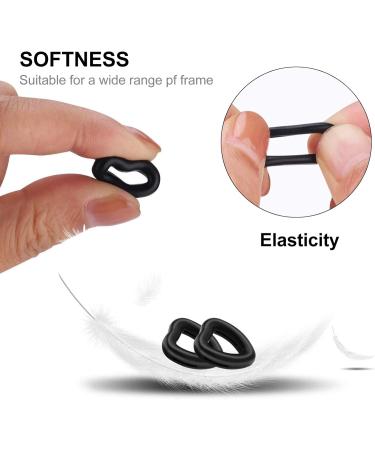 Faruta 12 Pairs Heart-Shaped Silicone Glasses Ear Hook Sleeves - Anti-Slip Comfort for Sunglasses & Reading Glasses (Black & White) - Buy Online on GoSupps.com