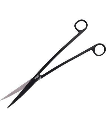Innotech 25 CM Black Aquarium Scissors | Wave Scissors for Aquatic Plant Care - Ideal for Aquarium Cleaning - Buy Online on GoSupps.com