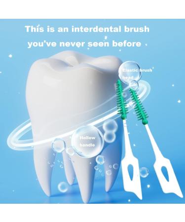 160 Pcs Silicone Interdental Brushes - Soft & Elastic Tooth-Marching Sticks for Gum Massage - Portable Green Tooth Silk - Buy Online on GoSupps.com