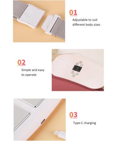 Heated Uterus Belt for Menstruation Relief Electric Heating & Massage Device for Stomach & Waist Comfort - Buy Online on GoSupps.com