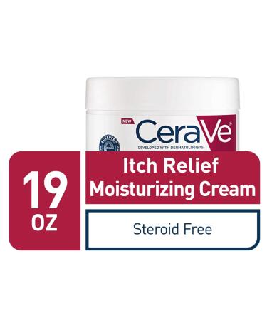 CeraVe Itch Relief Moisturizing Cream with Pramoxine Hydrochloride | Relieves Itchy Skin, Sunburn, Bug Bites | Fragrance-Free | 19 oz - Buy Online on GoSupps.com