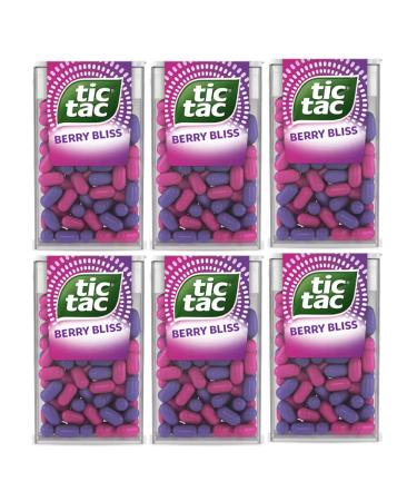 6 x Berry Bliss Tic Tac Mint Sweets For Little Moments of Refreshment - Sold By VR Angel Berry Bliss 6 Count (Pack of 1)