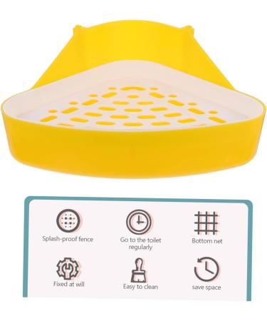 BESPORTBLE 2pcs Box Pet Potty Urinal Pet Training Corner Rabbit Potty Pet Triangular Potty Pet Toilet Rabbit Toilet Basin Pet Pee Toilet Pet Litter Tray Bunny Potty Bunny Toilet Pet Supply 24.5X18.5cmx2pcs Whitex2pcs - Buy Online on GoSupps.com