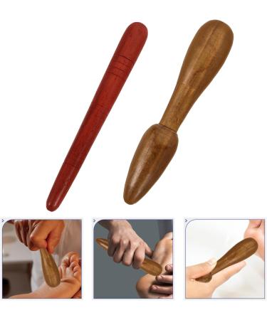 Minkissy 4-Piece Wood Massage Tools Set | Thai Foot & Hand Massage Devices | Reflexology & Relaxation Rollers - Buy Online on GoSupps.com
