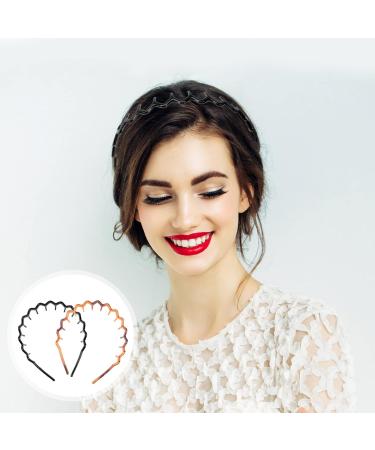 Minkissy Zigzag Hair Ties - 2 Piece Anti-Slip Plastic Hair Accessories for Women & Girls - Buy Online on GoSupps.com
