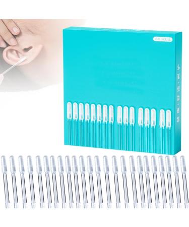Adhesive Ear Sticks Reusable Sticky Ear Pick - Adhesive Ear Digging Stick Cleaner Tool Soft Silicone Earwax Remover Efficient & Quick Ear Way Remove for Child and Adult and Pet (L(24pcs))
