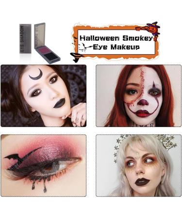 MAOYING Red black eyeshadow palette smokey eyeshadow vampire blood red eyeshadow Halloween black eye makeup long lasting waterproof eyeshadow palette - Buy Online on GoSupps.com