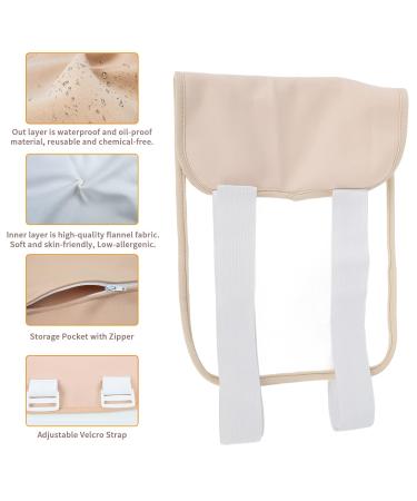 Buy Washable Castor Oil Pack & Wrap - Ergonomic Compress for Lymphatic Drainage (Khaki) | Shop Internationally - Buy Online on GoSupps.com