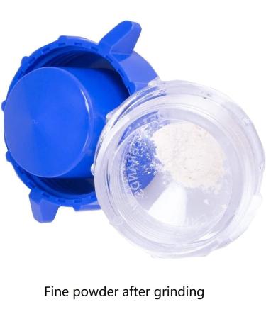 Mini Pill Crusher - Portable & Compact Medication Pulverizer for Elderly Children & Pets | 1 Pack (Blue - Buy Online on GoSupps.com