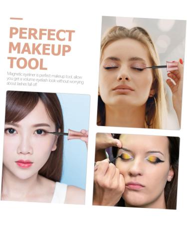 Beavorty Eyeliner Black 2pcs liquid eyeliner false eyelashes magnetic eyeliner liquid liner sticky eyeliner Cosmetic bag 3d Black Eyeliner - Buy Online on GoSupps.com