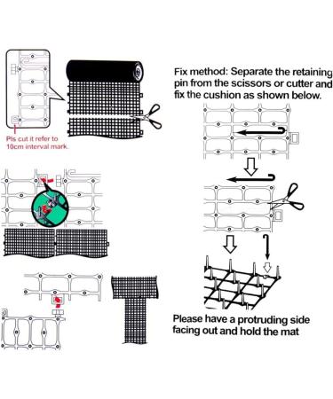 Cat Scat Spike Mat Pet Deterrent Spikes Prickle Mat with 8 Garden Staples for Garden Porch Home - Stop Dog Digging/Keep Cat Away (79" x 12") - Buy Online on GoSupps.com
