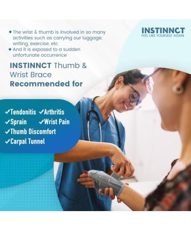INSTINNCT Wrist Thumb Support Brace Fully Adjustable Thumb Brace for Men and Women Thumb Flexible Splint for Tendonitis and Thumb Pain & Injury Fits Both Right Hand and Left Hand Coral Rose (Pair) Coral Rose(Pair) One Size - Buy Online on GoSupps.com