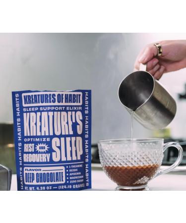 Kreatures of Habit | KREATURE'S Sleep | Sugar-Free, Sleep Support Elixir | with Ashwagandha, Chamomile, GABA, L-Theanine, Reishi & Magnesium | Chocolate - Buy Online on GoSupps.com