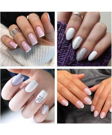 AILLSA Nude Pink Gel Nail Polish Set White Light Pink Mauve Gel Polish with Base and Top Coat Rose Pink Fall Winter Nail Polish Gel Neutral Soak Off U V Starter Kit Gifts French Nail Manicure Salon A7-pink Purple - Buy Online on GoSupps.com