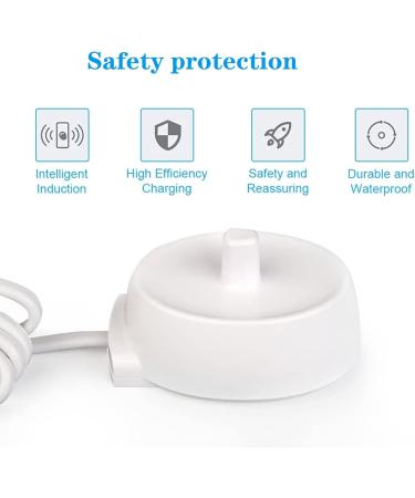 WSNDY Electric USB Toothbrush Charger for Oral b - Inductive Charging Base | Compatible with P2000, P4000, P6000, P7000, D10, D12, D16, D20, D34, POR600 | Universal USB Port Connection - Buy Online on GoSupps.com