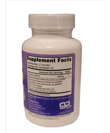 Keto Pure BHB Pills - Advanced Ketogenic Supplement with Real Exogenous Ketones for Ketosis - 60 Capsules - Buy Online on GoSupps.com
