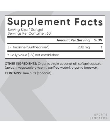 Sports Research Sleep Complex Melatonin-Free Vegan Capsules Double Strength L-Theanine Supplement for Focus Relaxation & Alertness and Ashwagandha Softgels for Relaxation Calm & Sleep Support - Buy Online on GoSupps.com