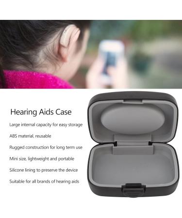 Hearing Aid Protective Case Large Capacity Quadrate Hearing Aids Storage Box 2 Colors Headphone Organizer Hearing Aid Accessories(Black) - Buy Online on GoSupps.com