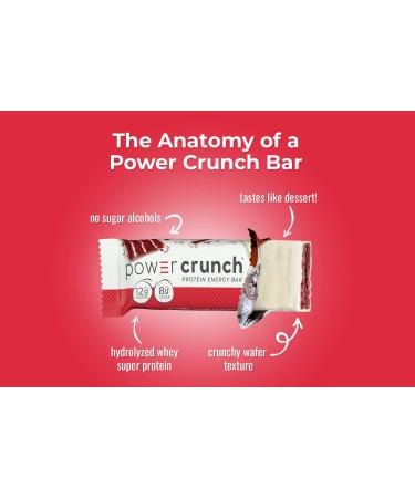 Power Crunch Red Velvet Whey Protein Bars - High Protein Snacks (12 Count) 1.4 Ounce - Buy Online on GoSupps.com