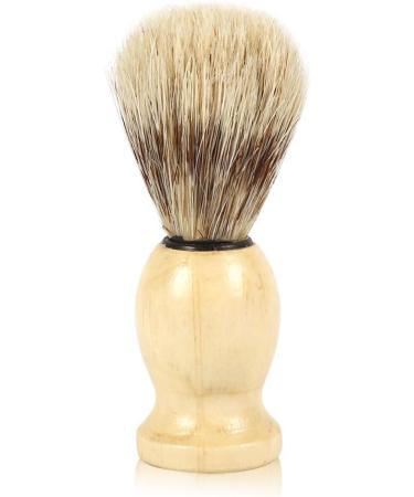 Premium Shaving Brush for Men | Wooden Handle Razor Brush | Facial Hair Grooming Tool | Ideal for Home & Salon Use - Buy Online on GoSupps.com