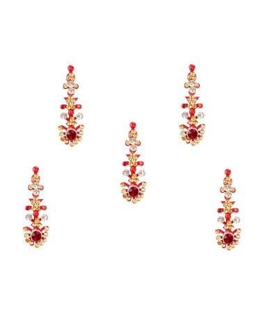 Indian Premium Maroon Fashion Bindi Women Forehead Stickers - Bridal Dot Design - Buy Online on GoSupps.com