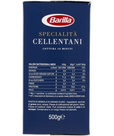  Italian Gourmet E.R. Pack of 5 Barilla Specialit Cellentani 100% Italian pasta 500g + Italian gourmet polpa 400g - Buy Online on GoSupps.com