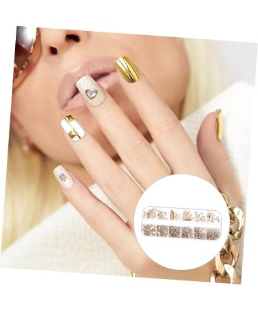 Beatifufu 1 Box Nail Art Flat Drill Nail Decor Manicure Supply Manicure Accessories Nail Salon Accessory Nail Patches Nail Ornament Nail Accessories DIY Manicure Decors Nail Jewelry Decor - Buy Online on GoSupps.com