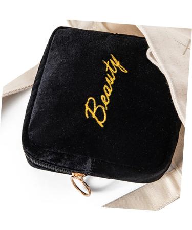 Shop Gleavi Women's Travel Bandage Storage Bag | Transparent Cosmetic Makeup Wallet | 13x13x4cm Black - Buy Online on GoSupps.com