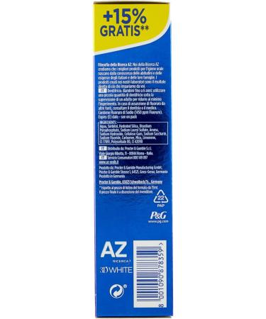Shop AZ 3D White & Cool Toothpaste 75ml - Brighten Your Smile | Fast International Shipping - Buy Online on GoSupps.com