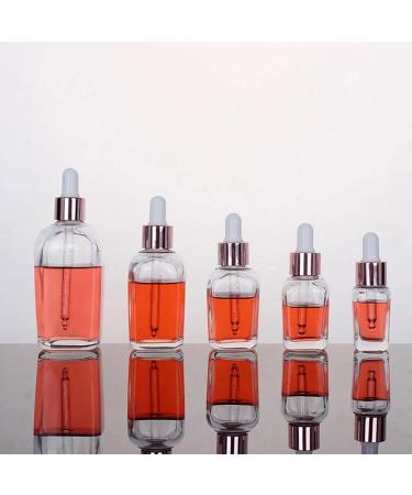 WZCXYX 5pcs 10ml-100ml Transparent Tubes Dropper Bottles Aromatherapy Liquid for Massage Essential Massage Pipette Reducible Bottles Rose Gold Gold - Buy Online on GoSupps.com