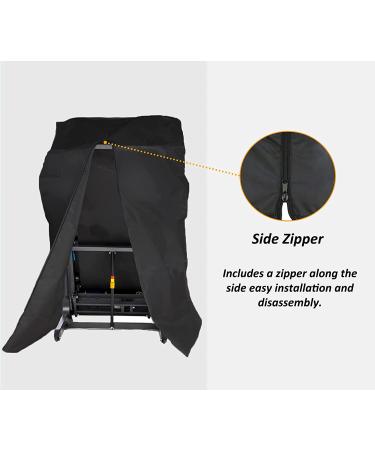 MaWGcowerd Folding Treadmill Cover - Dustproof & Waterproof Oxford Cloth Sunscreen Cover (Black) - Buy Online on GoSupps.com