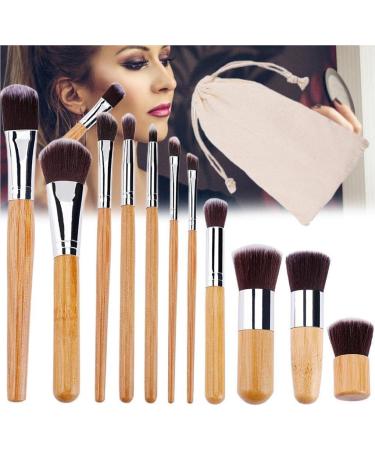 Allayu Makeup Brush Cosmetics Tool Women Supplies Bamboo Brushes Kit Aluminum Handle Rustproof Fine Workmanship Long-lasting Eyeliner - Buy Online on GoSupps.com