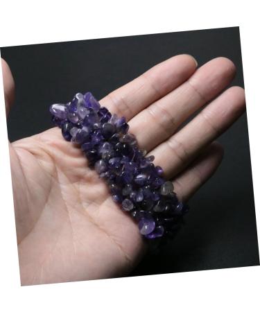 TEHAUX Womens Bracelet 2pcs Chunky Chakra Bracelet Irregular Bracelet Crystal Beads Layer Crystal Bracelet Layer Gemstone Crystals Bracelet Women Gemstone Bracelet To Heal Purple Rope - Buy Online on GoSupps.com